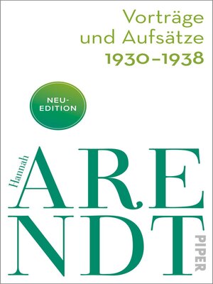 cover image of Vorträge und Aufsätze 1930–1938